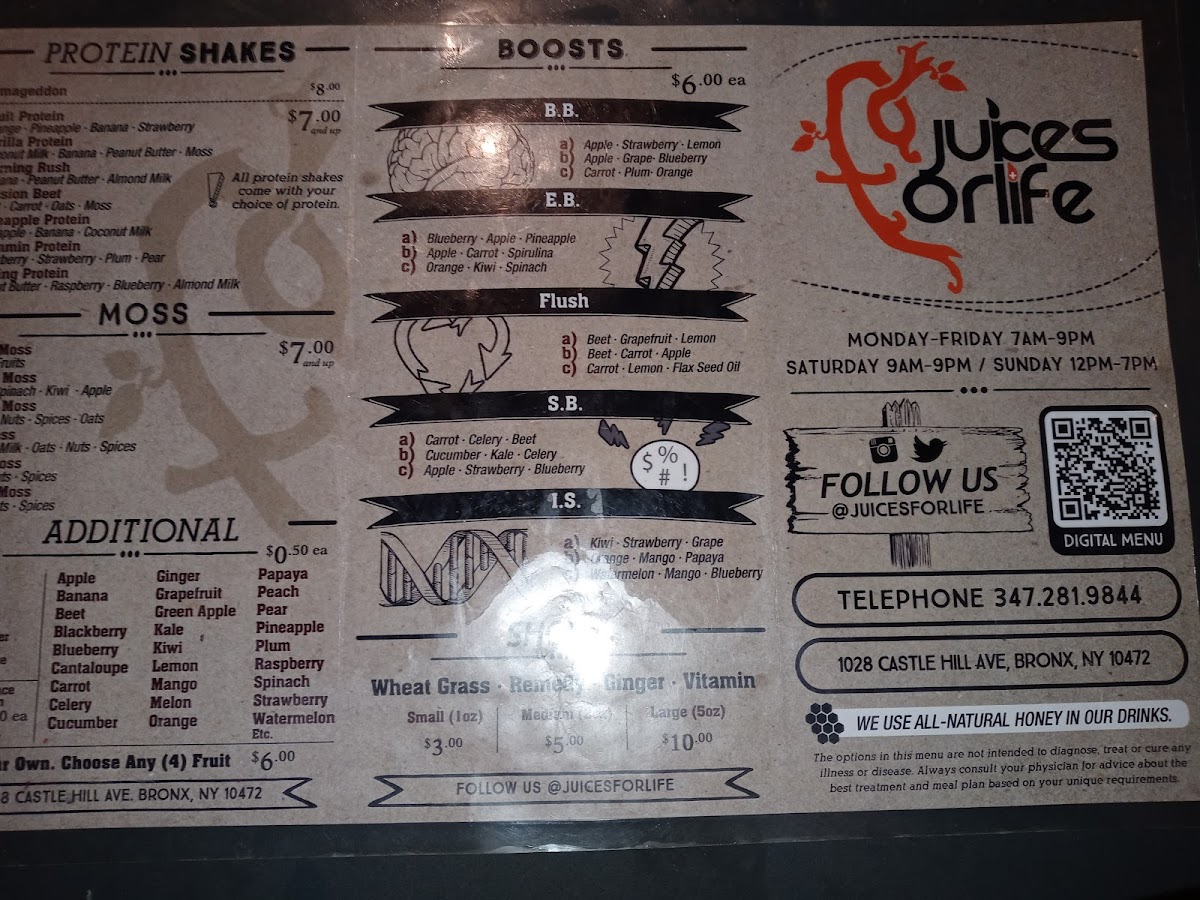 Juices For Life Menu - Image 2