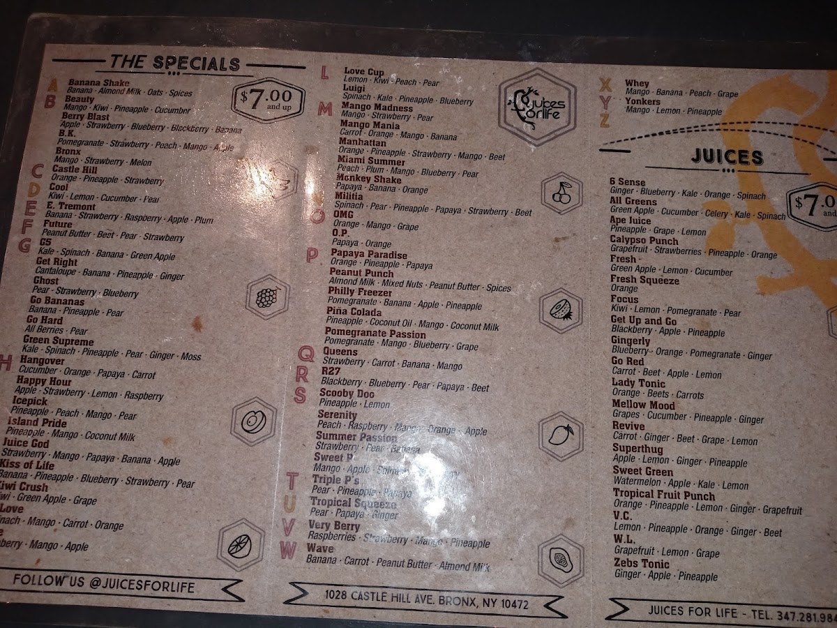 Juices For Life Menu - Image 3